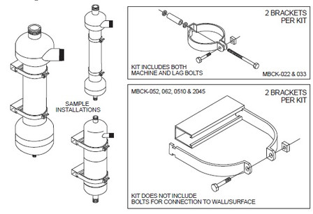 Lakos MBCK-022 Mounting Bracket Clamp Kit