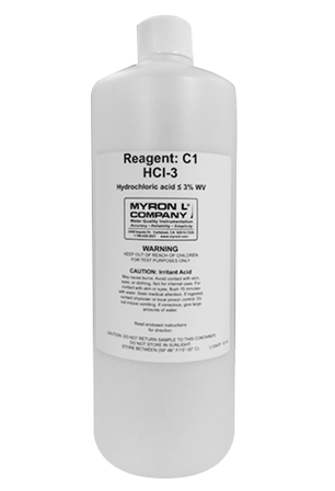 Myron L HCL-3Q Hardness Reagent C1, 1 Quart Bottle