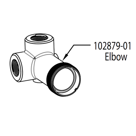 102879-01 Walchem Elbow, for low pressure contacting conductivity Sensors