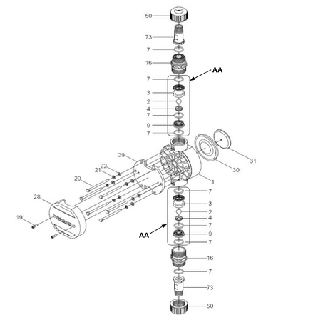 IX0049 Walchem SEAT, VALVE, IXC060, FKM