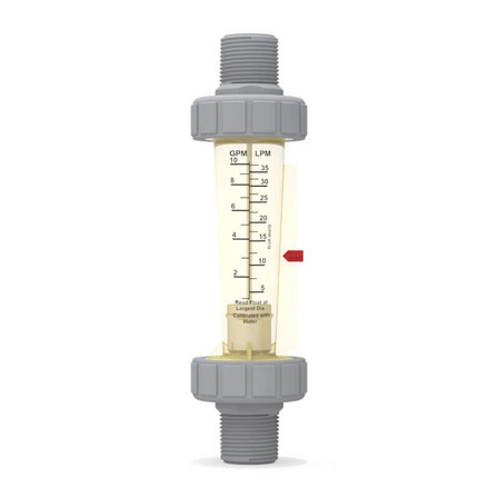 BW F-440 Polysulfone Flow Meter, 1.0 - 10 gpm (5.0 - 37.5 lpm) 316SS Float