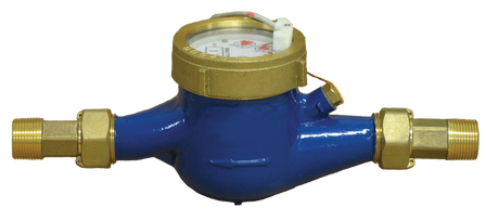 Pulsafeeder MTR100 Brass Contacting Water Meters, .50" NPT