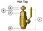 100384 Adapter, Brass, Hot-Tap, NPT Thread