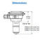 Fixed Depth Insertion Magmeter, 316 SS, 4"-10", FT420 (EX821S)