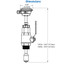 Adj Depth Insertion Magmeter, 316 SS, 3-10", FT420 (EX151S)