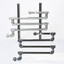 Eddington 2410-2MB-F10 1" PVC, 2 Station Coupon Rack with Flow Regulator 10 GPM & Mounting Board