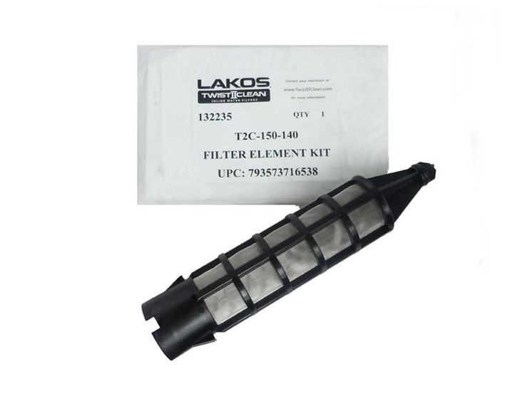 Lakos Twist II Clean T2C-150-140 Filter Element Kit 140# (105 Micron) Fits 1.5" Models (132235)