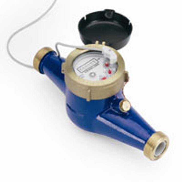Water Meter, Contacting Head, 3/4" with reed switch sensor, 1 pulse per gallon output