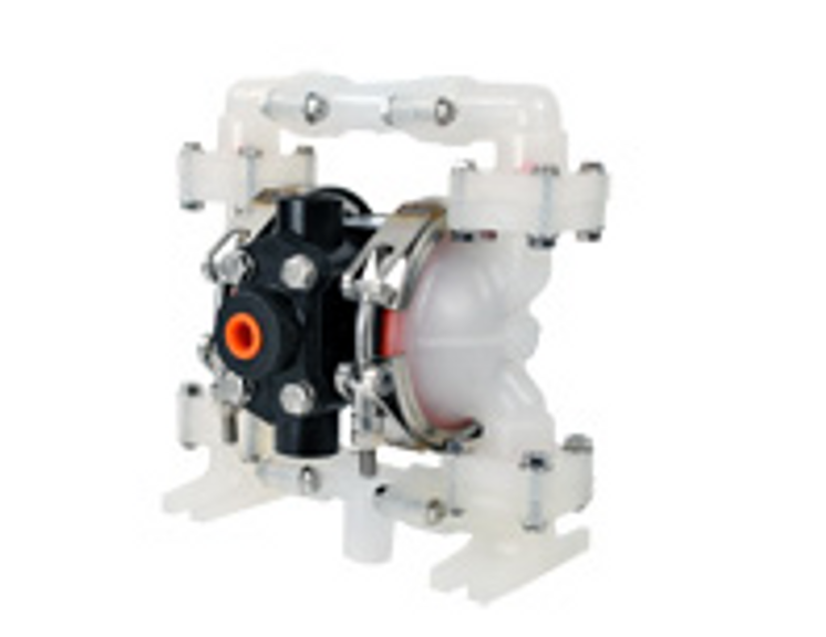 Clearance Knight EquipmentKAP-25SP 1/4" AODD Pump 4 GPM Polypro Wetted End, Santoprene, Balls & Diaphragm, GF Polypro Air motor chamber. includes Hose Clamps and Suction screen