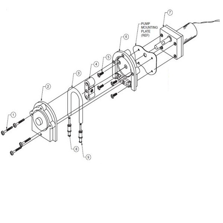 2000 Series, 50 oz Pumps | Pump Kit, 200 RPM motor, silicone tubing