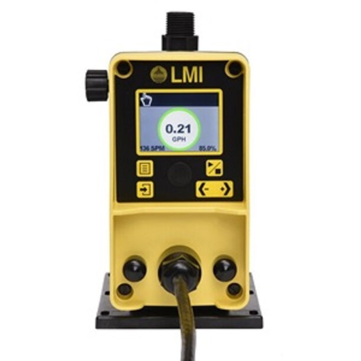 LMI PD712-907NP FastPrime Chemical Metering Pumps, 0.25 GPH, 450 PSI (30.6 bar), 220 - 240V US Plug, UL