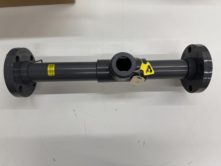 MF81T-P-200-18 Seametrics Tee Fitting, PVC With Flanged Ends, 2" IP