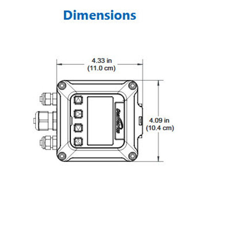 Fixed Depth Insertion Magmeter, Brass, 4"-10", FT420 (EX821B)