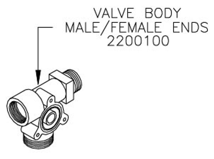 Knight MX-100 Valve Body 2200100