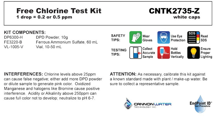 Free Chlorine Test Kit