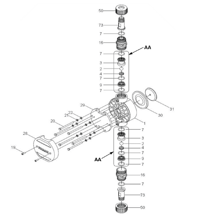 IX0051 Walchem O-RING, P20, FKM