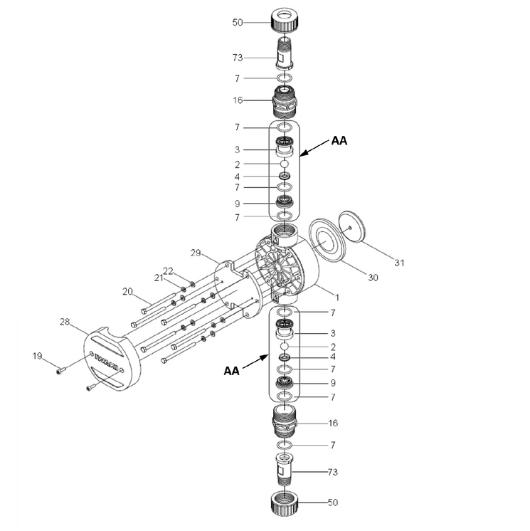 IX0058 Walchem WASHER, FLAT, M5, 316SS