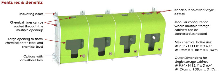 Knight Hospitality Chemical Storage System Features