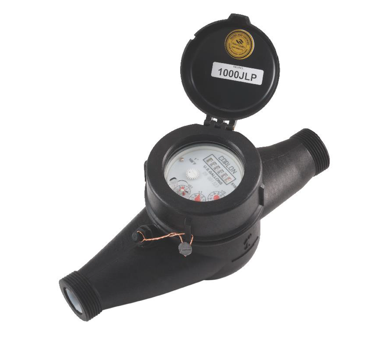 CARLON JLPRS® PLASTIC NO LEAD WATER METER, 1 1/2"