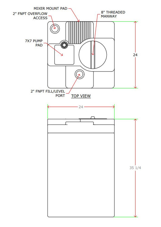 35 Gallon Chemical Storage Tank