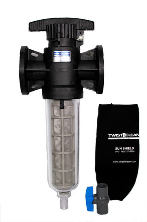 TWIST II CLEAN T2C-200-200, 200# Mesh Screen (Blue), 74 Micron Screen (Blue), 2" Flanged Inlet/Outlet, 3/4" MPT Purge Outlet