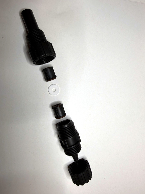 Advantage Controls INJ-L-KVC1 Injection Back Check Fitting 3/8" O.D. Tubing