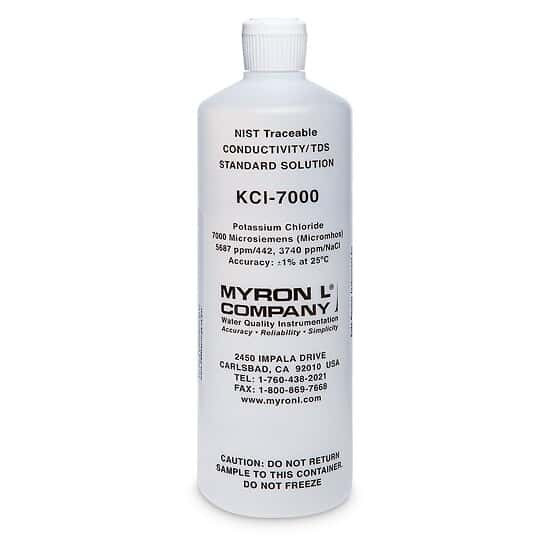 Myronl L KCL-7000 Conductivity Standard Solution, Quart Size