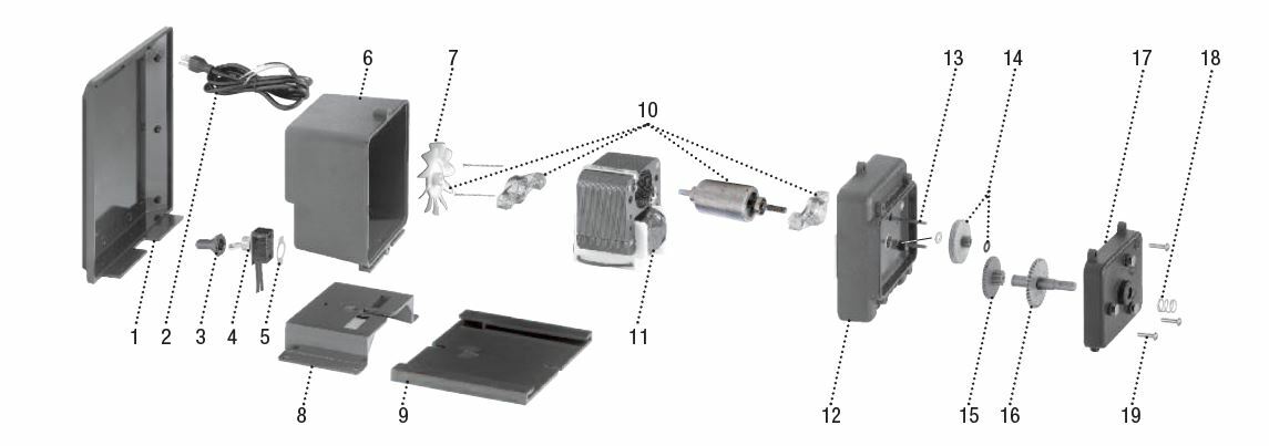 Stenner Motor Parts Exploded View