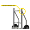 Aluminium High-Back Keg and Case Barrow Aluminium Finish