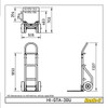 High Back Keg and Case barrow dimensions