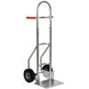 Aluminium Sack Barrow with Curved Back Front View Extended Handle