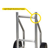 Aluminium Sack Truck with High Back Aluminium Finish 