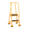Two Tread Sucker Steps with Platform for use in schools, stores, hospitals and shops