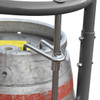 Aluminium Double Keg Sack Truck  Keg Hook & Keg detail