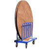 Folding Table Trolley showing round table head on