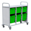 EDUK8 Classroom Storage Trolley - Green