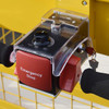 Electric Security Cage Trolley  showing uesr control interface