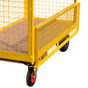 Electric Security Cage Trolley showing front amber beacon detail Electric Security Cage Trolley showing front amber beacon detail