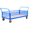 Mesh Sided Platform Truck or Cage Trolley with 4 Sides (2000mm x 1000mm)