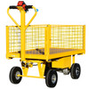 Powered Turntable Trolley with Removable High  Mesh Sides Powered Turntable Trolley with Removable High  Mesh Sides