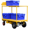 Powered Shelf Trolley  with Load Powered Shelf Trolley  with Load