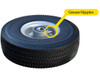 Rough Terrain Sack Truck With Curved Back grease nipple