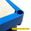 Corner spigots to build additional strength 