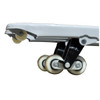 Pall-iT Pallet Mover raised front rollers closer up for Euro and GKN pallets