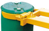 A single universal drum grab carrying a green drum