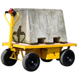 Powered Trolley with Concrete Block Load