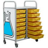 EDUK8 School Tray Rack Trolley - Side Panel Artwork