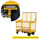 Motorised security cage trolley beacons