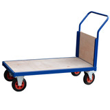 Heavy Duty Flatbed Trolley With Ply Wood End