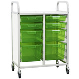 MEDIK8 Medical Box Trolley | 2 Columns | 14 Trays